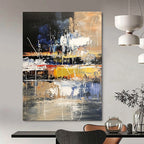Dynamic Color Splash Abstract Painting for Artistic Event Venues GAB1209