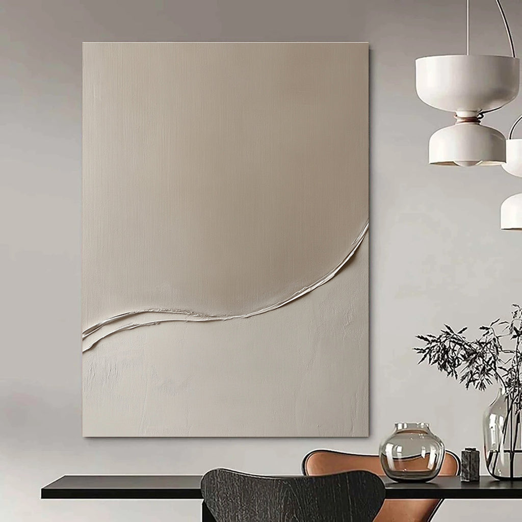 Minimalist Curved Line Abstract Painting for Contemporary Art Galleries GAB1275