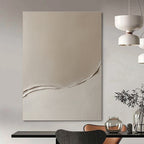 Minimalist Curved Line Abstract Painting for Contemporary Art Galleries GAB1275