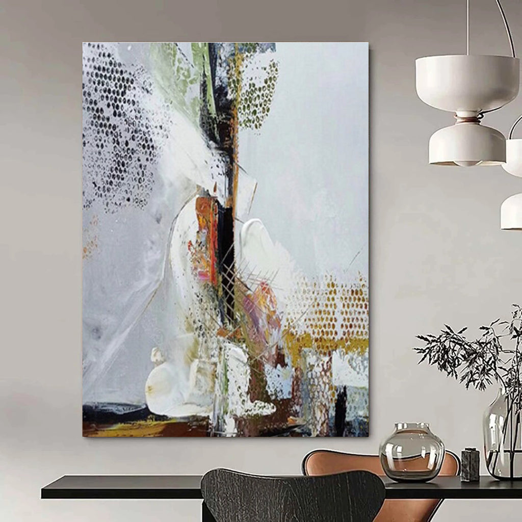 Intricate Abstract Design Abstract Painting for Modern Art Galleries HENG043