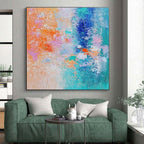 Colorful Textured Abstract Painting with Vibrant Palette WINK624