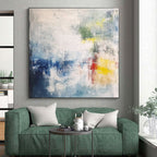 Light - Toned Abstract Painting with Subtle Color Accents WINK810