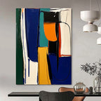 Bold Color Composition Textured Abstract Painting GAB0257