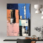 Urban Abstract Blocks Industrial Cityscape Abstract Painting GAB0268