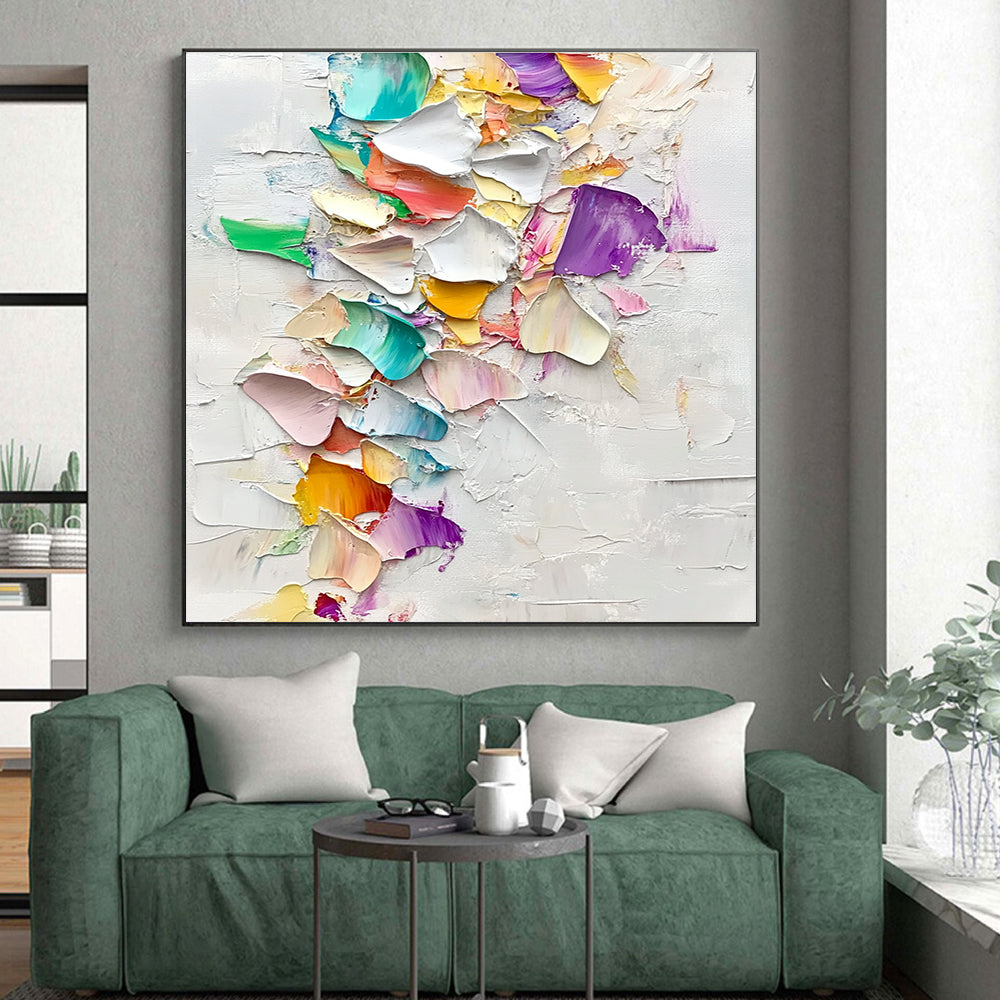 Colorful Fragment Abstract Painting with Whimsical Creativity WINK484