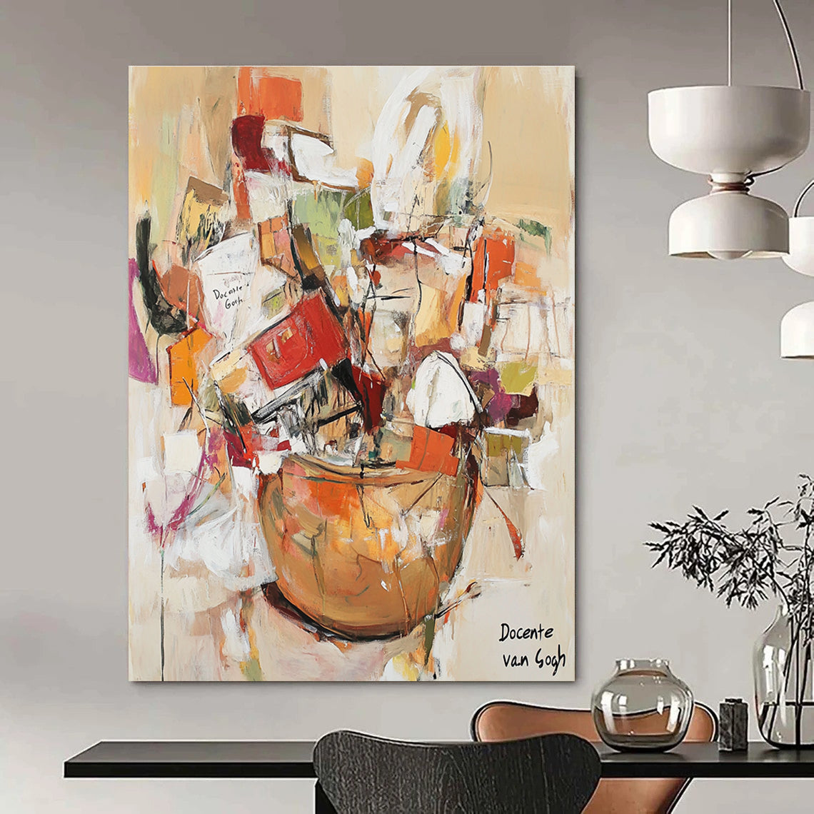 Abstract Still Life Painting for Eclectic Dining Areas GAB1112