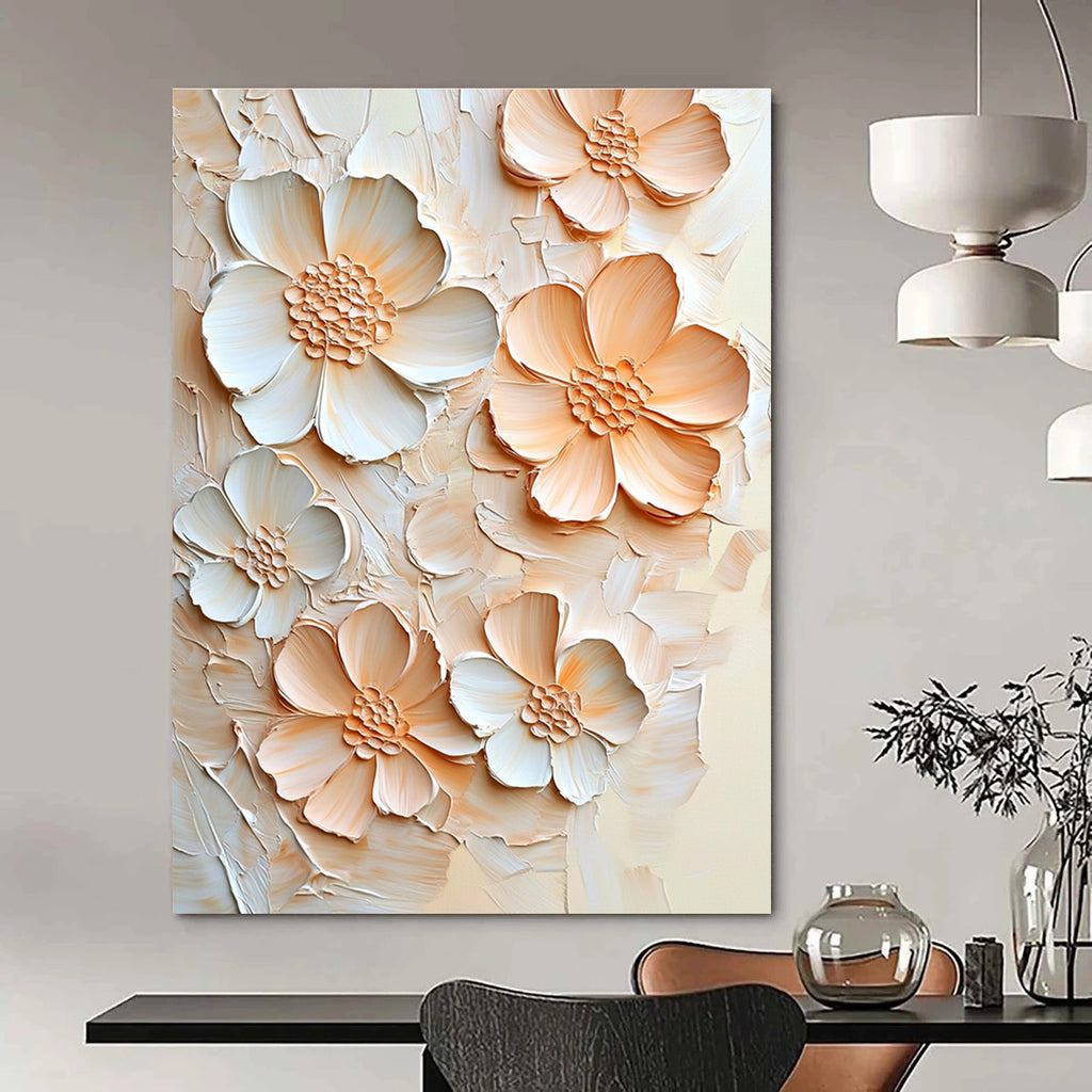 3D Floral Abstract Painting for Nature - Inspired Home Decor Stores GAB0948