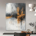 Gold - Splash Abstract Painting for Contemporary Art Galleries GAB0864