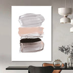 Stacked Color Block Abstract Painting for Modern Nursery Rooms HENG184