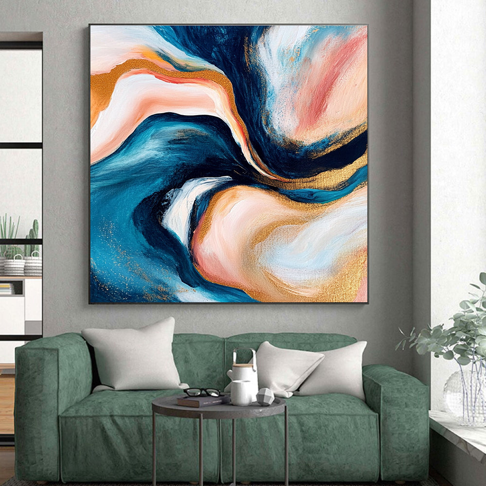 Fluid Color Abstract Painting with Dreamy Flow WINK782