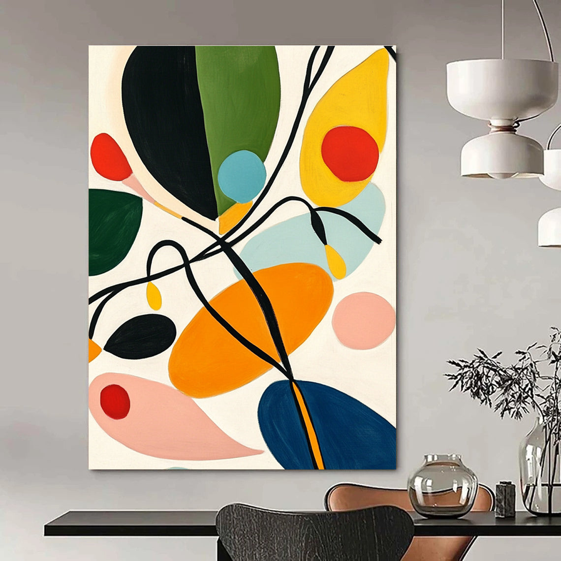 Colorful Organic Shapes - Playful Abstract Art GAB0403