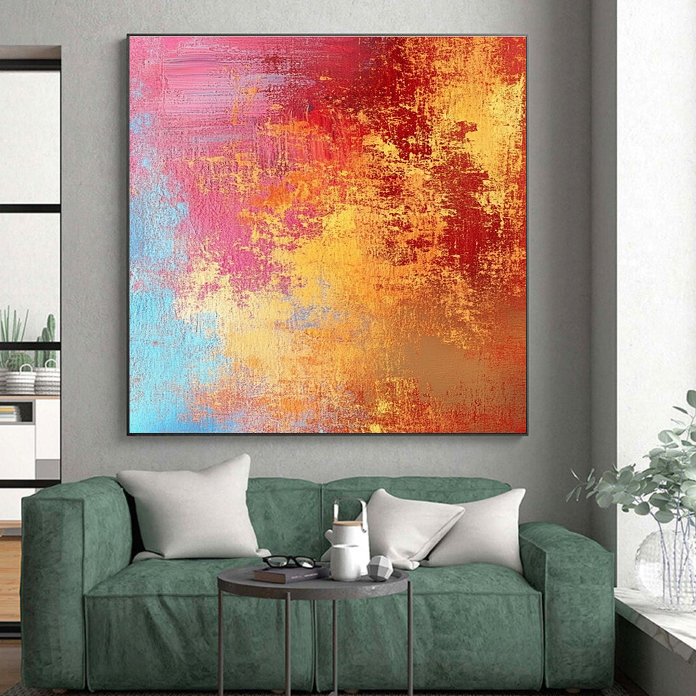 Fiery Abstract Colors Painting with Passionate Intensity WINK332