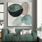 Earth Toned Abstract Shapes 3 Painting with Organic Calm WINK734