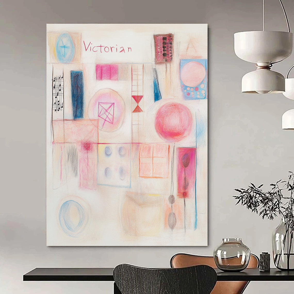 Victorian Abstract Nostalgic Abstract Art GAB0363