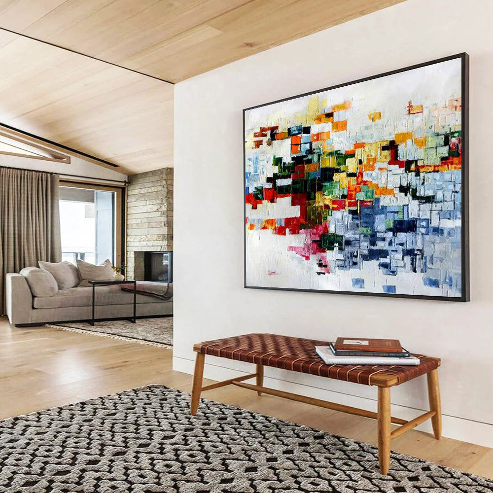 Colorful Pixel Abstract Painting for Tech - Startup Offices YHT286