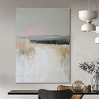 Minimalist Field Abstract - Subtle Landscape Artwork GAB0535