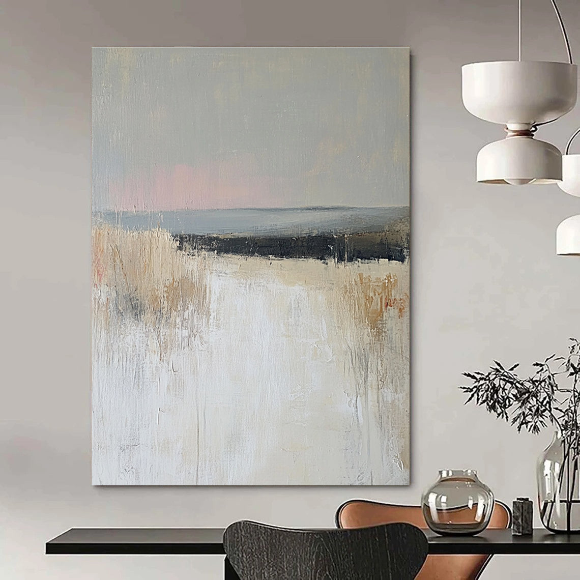 Minimalist Field Abstract - Subtle Landscape Artwork GAB0535