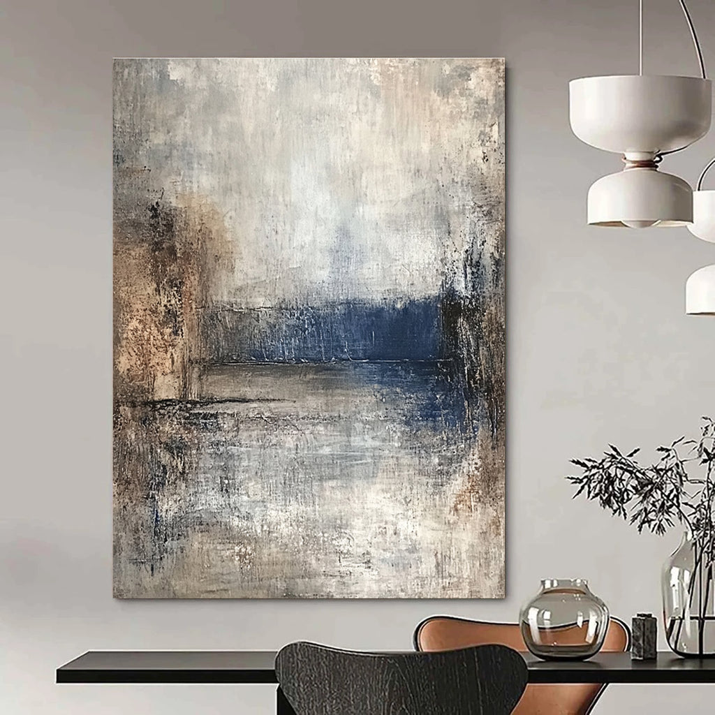 Textured Lake Abstract - Impressionistic Landscape Art GAB0557