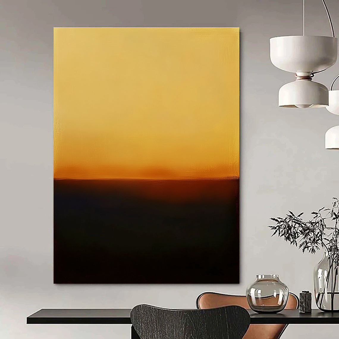 Gradient Color Field Abstract Painting for Serene - Styled Spas GAB1099