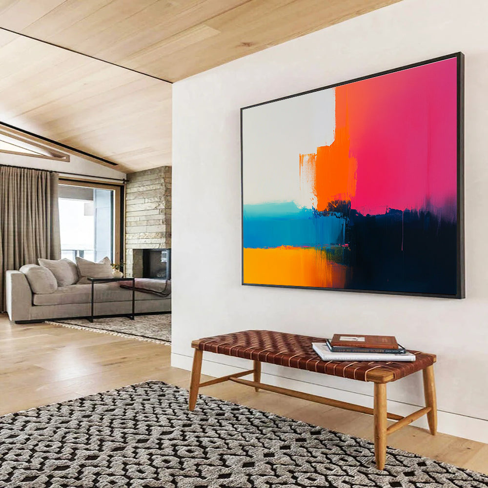 Vibrant Color - Block Abstract  Bold Contemporary Impact ABS079