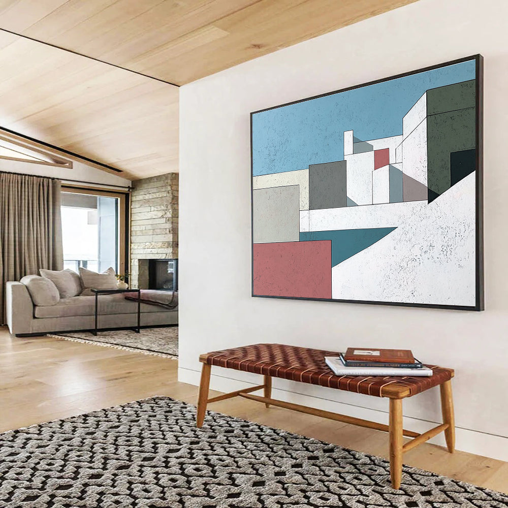 Architectural Geometric Abstract  Sleek Urban Simplicity ABS080