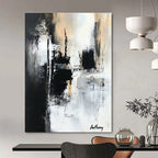 Monochrome Abstract by Anthony Painting for Industrial - Chic Home Offices GAB1195