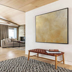 Luxurious Golden Waves Art Celebrating Opulence and Dynamic Movement Abstract Painting ABS150