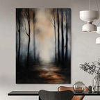 Misty Forest Path - Mysterious Landscape Abstract Art GAB0501