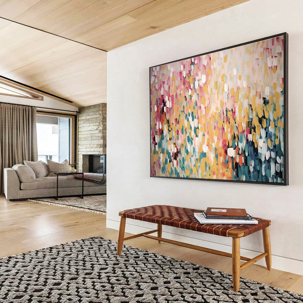 Pastel Dot Abstract Painting for Feminine Boutiques YHT166