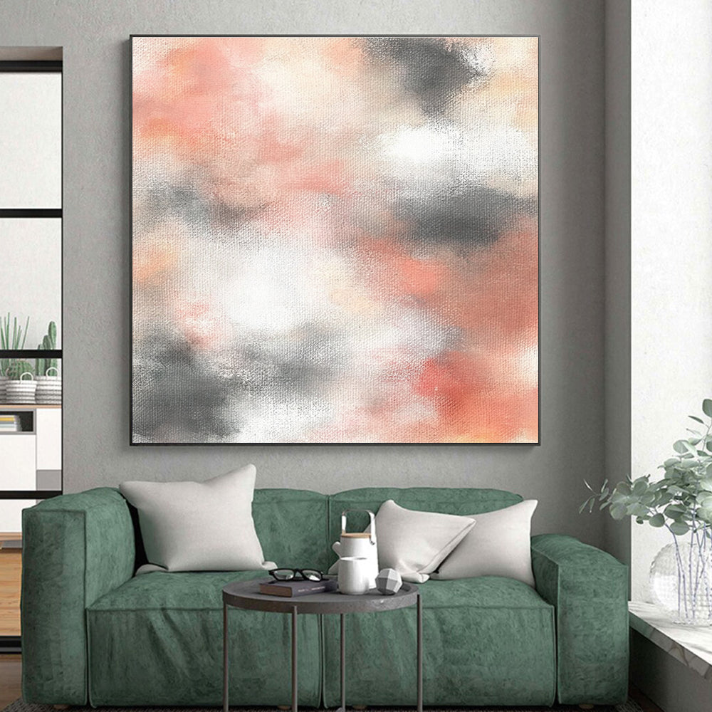Soft - Blended Abstract Painting with Muted Tones WINK872
