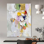 Textured Colorful Abstract Painting for Art - Lovers’ Bedrooms GAB0813