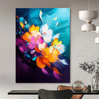 Bold Floral Abstract - Lush Botanical Abstract Art GAB0487