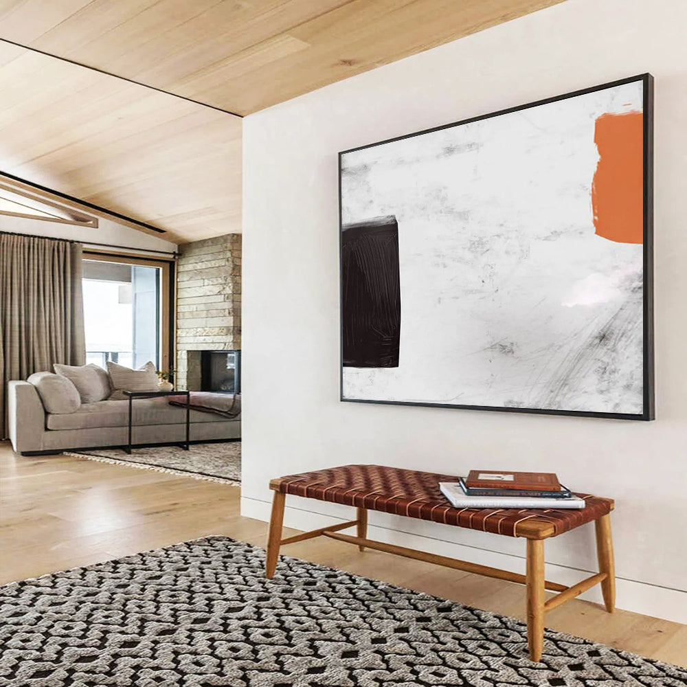 Bold Block Abstract Painting for Modern Art Galleries YHT146
