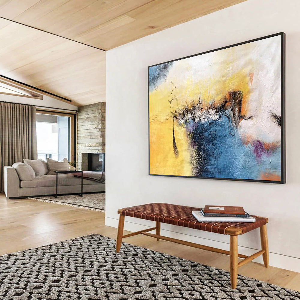 Color Fusion Abstract Painting for Art Galleries YHT156