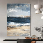 Coastal Abstract Painting for Relaxing Beach Houses GAB0804
