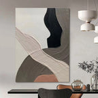 Close - Up Color - Block Abstract Painting for Modern Art Studios HENG523