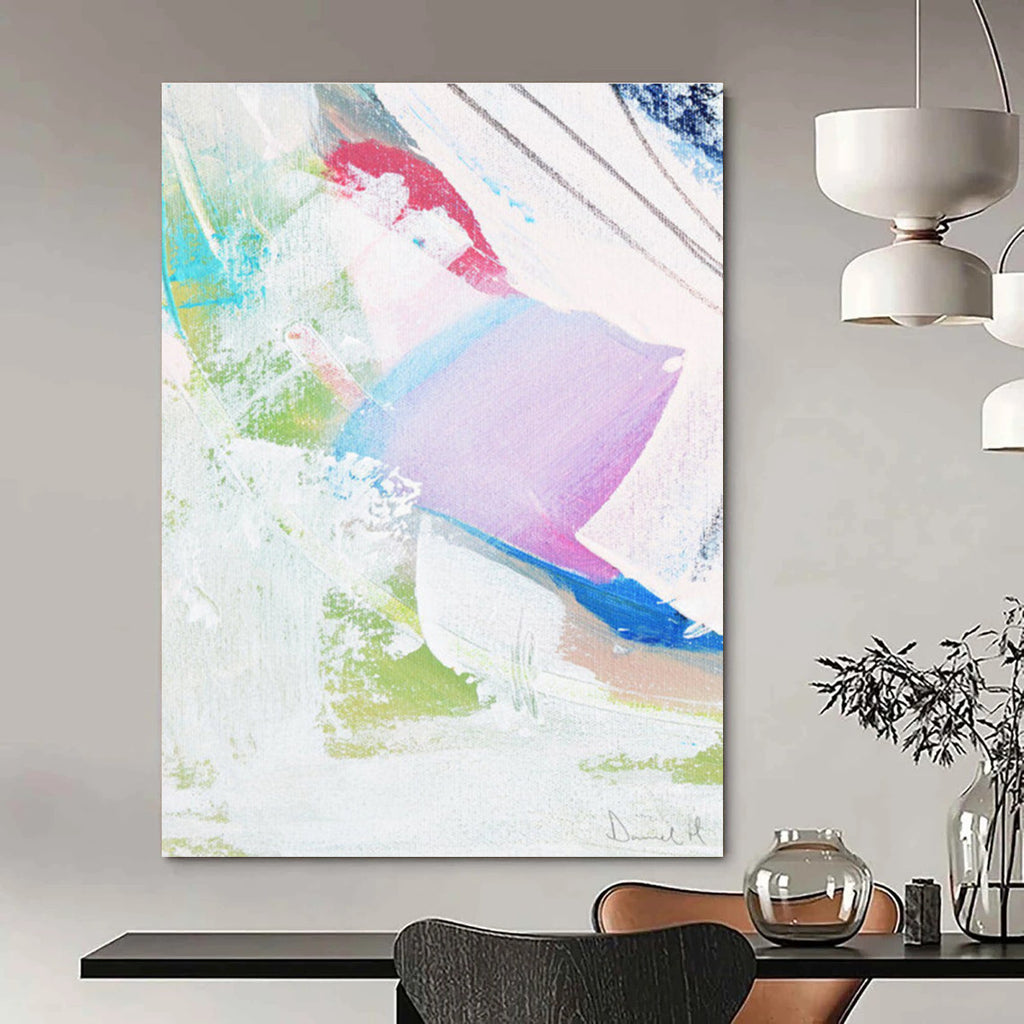 Colorful Abstract Expression Painting for Creative Kids’ Spaces HENG149