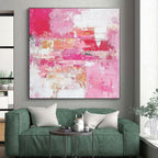 Pink Abstract Painting with Vibrant Softness WINK727