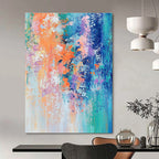 Vibrant Color Fusion Abstract Painting for Modern Spaces GAB0660