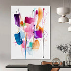 Colorful Drip Composition Abstract Painting for Art - Loving Studios GAB0992