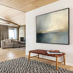 Blurred Horizon Abstract Painting with Soft Focus ABS239