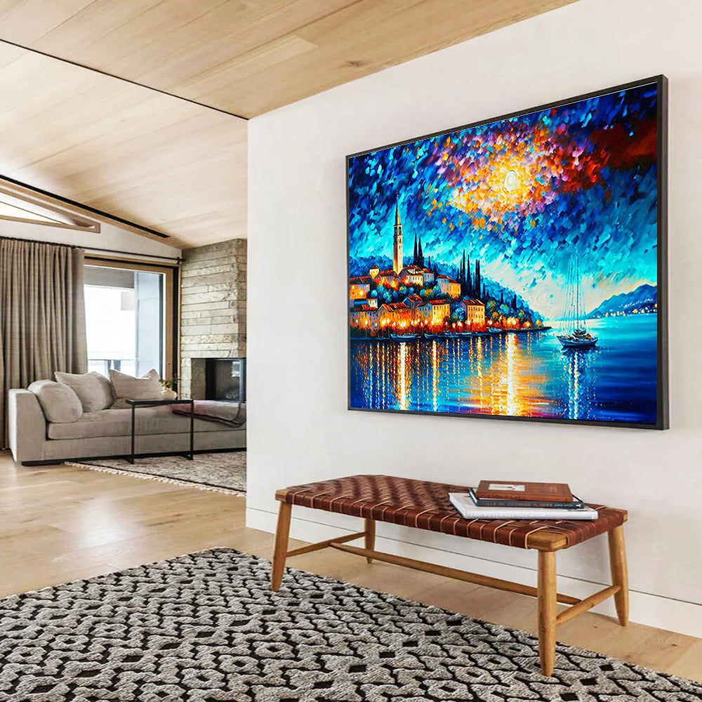 Colorful Tree Radiance Abstract Painting for Vibrant Living Spaces YHT300