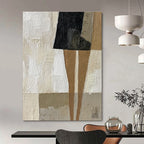 Abstract Figure Collage Abstract Painting for Bohemian - Style Dressing Rooms GAB1367