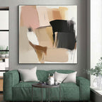 Pastel Block Abstract Painting with Gentle Harmony WINK771