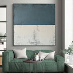 Textured Two - Tone Abstract Painting with Tactile Sophistication WINK177