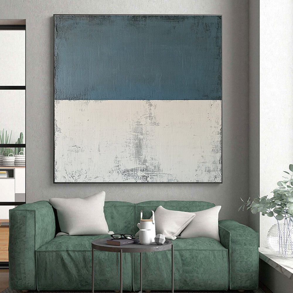 Textured Two - Tone Abstract Painting with Tactile Sophistication WINK177
