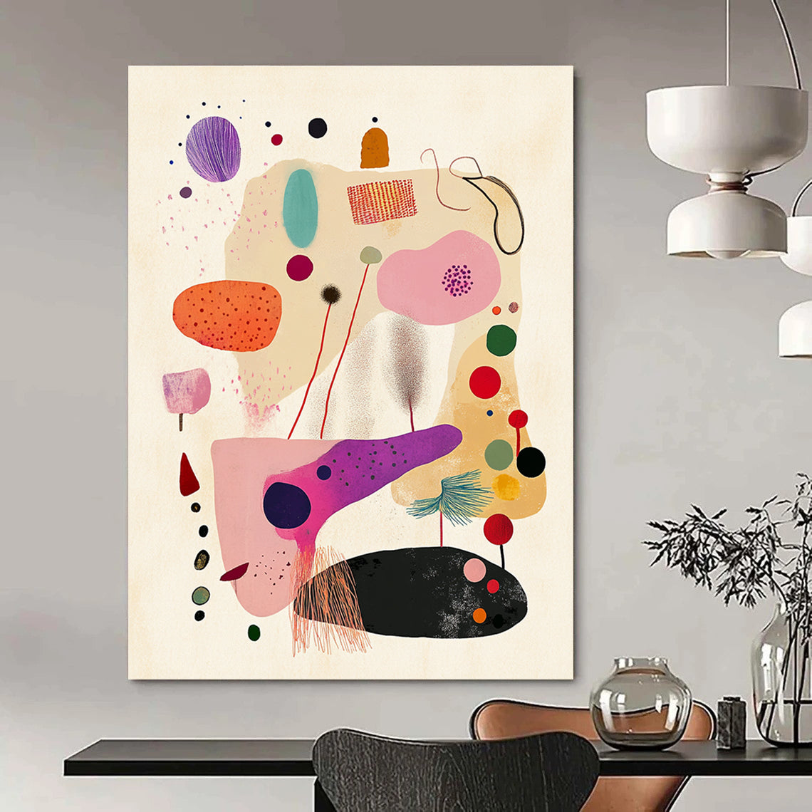 Playful Shape Abstraction - Minimalist Whimsical Art GAB0397