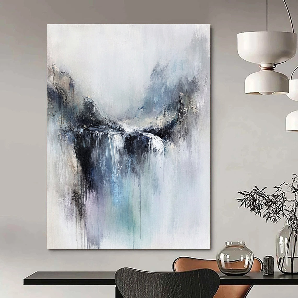 Waterfall Abstract - Ethereal Landscape Art GAB0547