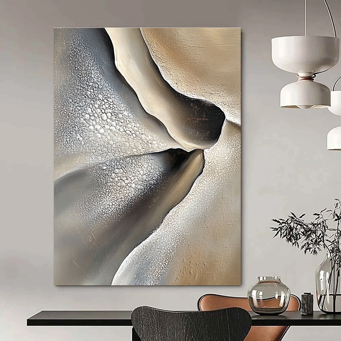 Textured Desert Abstract Painting for Southwest - Inspired Restaurants GAB1018