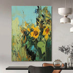 Sunflower Abstract Painting for Cheerful Kitchens GAB0796